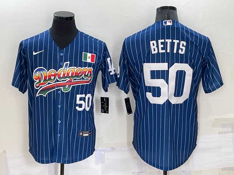 Los Angeles Dodgers50 Mookie Betts Number Rainbow Blue Red Pinstripe Mexico Cool Base Nike Jersey,We sell and wholesale Los Angeles Dodgers50 Mookie Betts Number Rainbow Blue Red Pinstripe Mexico Cool Base Nike Jersey on line form chian!